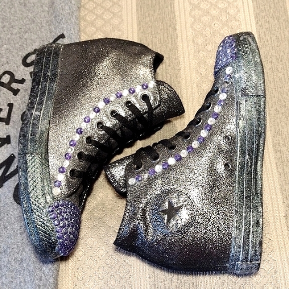 Converse Custom Made Leather Platform Hi Top Sneakers - Picture 4 of 16